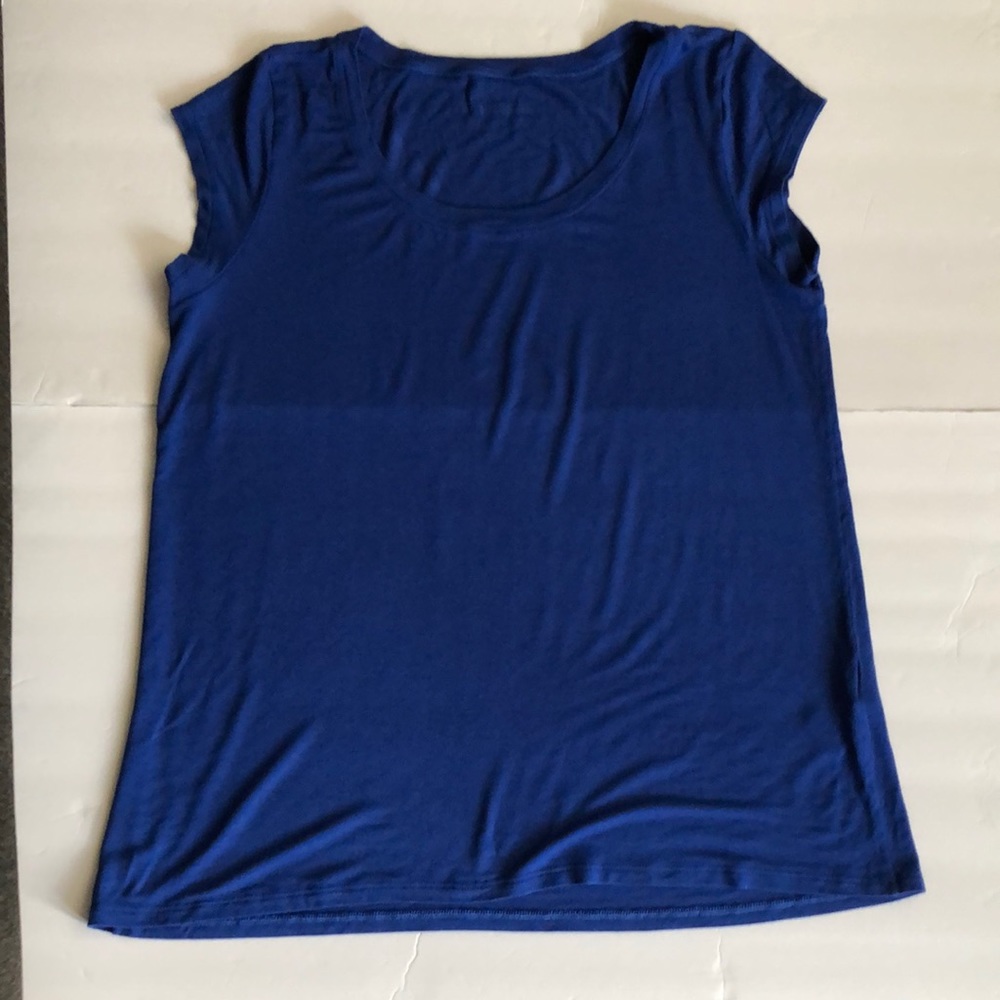 Track & Field Royal Blue Active Workout  Loose Fit Short Sleeves Top Siz…